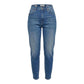 Blue Cotton Relaxed Fit Jeans