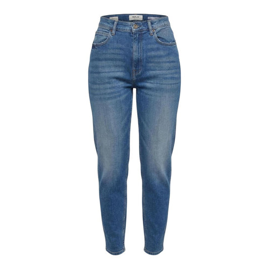 Blue Cotton Relaxed Fit Jeans