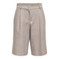 Gray Recycled Polyester Bermuda Shorts
