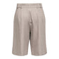 Gray Recycled Polyester Bermuda Shorts