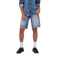 Blue Cotton Bermuda Shorts