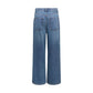 Blue Cotton Relaxed Fit Jeans