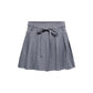 Gray Recycled Polyester Mini Skirt