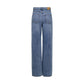 Blue Cotton Relaxed Fit Jeans