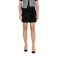 Black Recycled Polyester Mini Skirt