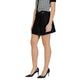 Black Recycled Polyester Mini Skirt