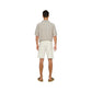 Beige Cotton Bermuda Shorts