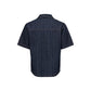 Blue Cotton Shortsleeve Shirt