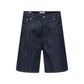 Blue Cotton Bermuda Shorts