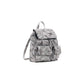 Gray Cotton Backpack