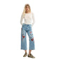 Blue Cotton Mom Jeans