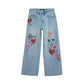 Blue Cotton Mom Jeans