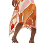 Orange Viscose Long Skirt