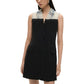 Black Polyester Midi Dress
