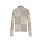 Beige Viscose Turtleneck