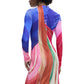 Purple Polyester Long Dress