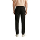 Black Polyester Skinny Pants