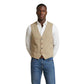 Beige Cotton Waistcoat