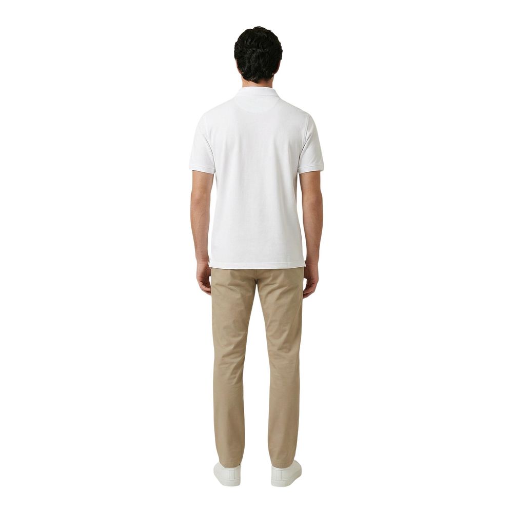 White Cotton Polo Shirt