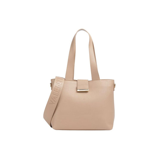 Beige Polyethylene Handbag