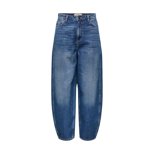 Blue Cotton Mom Jeans