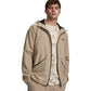 Beige Polyester Hoodie