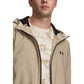 Beige Polyester Hoodie