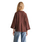 Brown Viscose Blouse