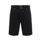 Black Organic Cotton Bermuda Shorts