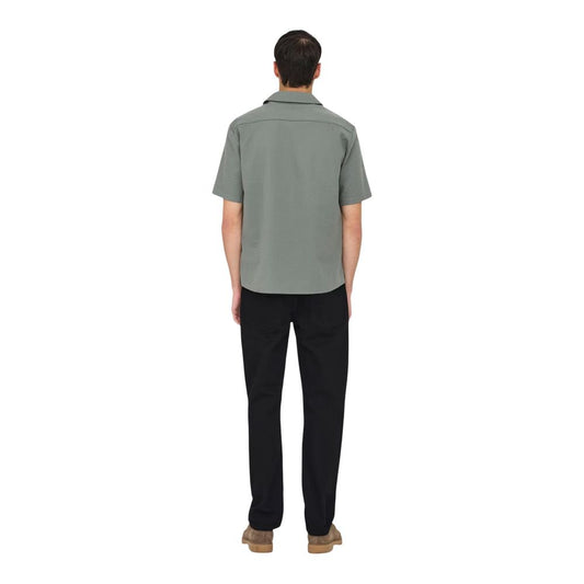 Green Cotton Shortsleeve Shirt