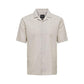 Beige Linen Shortsleeve Shirt