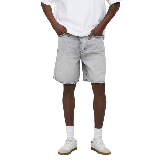 Gray Cotton Bermuda Shorts