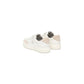 White Leather Low Top Sneakers