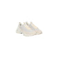 Beige Leather Chunky Sneakers