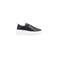 Black Leather Low Top Sneakers