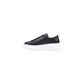 Black Leather Low Top Sneakers