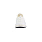 White Polyester Athletic Sneakers