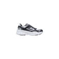 Black And White Polyester Athletic Sneakers