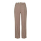 Beige Viscose Dress Pants