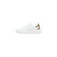 White Leather Low Top Sneakers