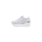 White Polyethylene Platform Sneakers