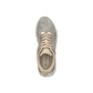 Gray Polyester Chunky Sneakers