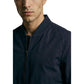 Blue Polyester Bomber
