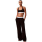 Black Cotton Bottoms Sleepwear