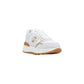 White Artificial Leather Athletic Sneakers