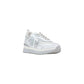 White Artificial Leather Chunky Sneakers