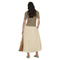 Beige Cotton Long Skirt