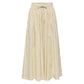 Beige Cotton Long Skirt