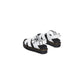 White Leather Strap-On Sandals