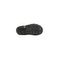 Black Leather Flat Sandals